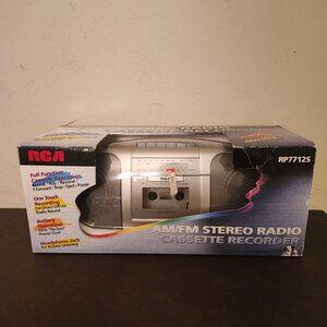 RCA AM/FM STEREO RADIO CASSETTE RECORDER (RP77125)  - BRAND NEW